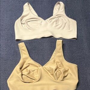 Hanes Women's Intimates Bra - Cream and Tan